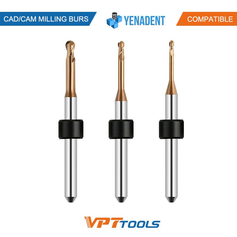 Fraises CAD/CAM SYKATOOLS compatibles Yenadent — photo de la gamme