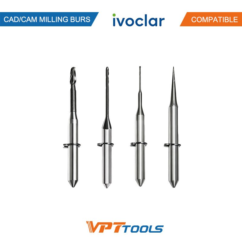 Fraises CAD/CAM SYKATOOLS compatibles Ivoclar — photo de la gamme
