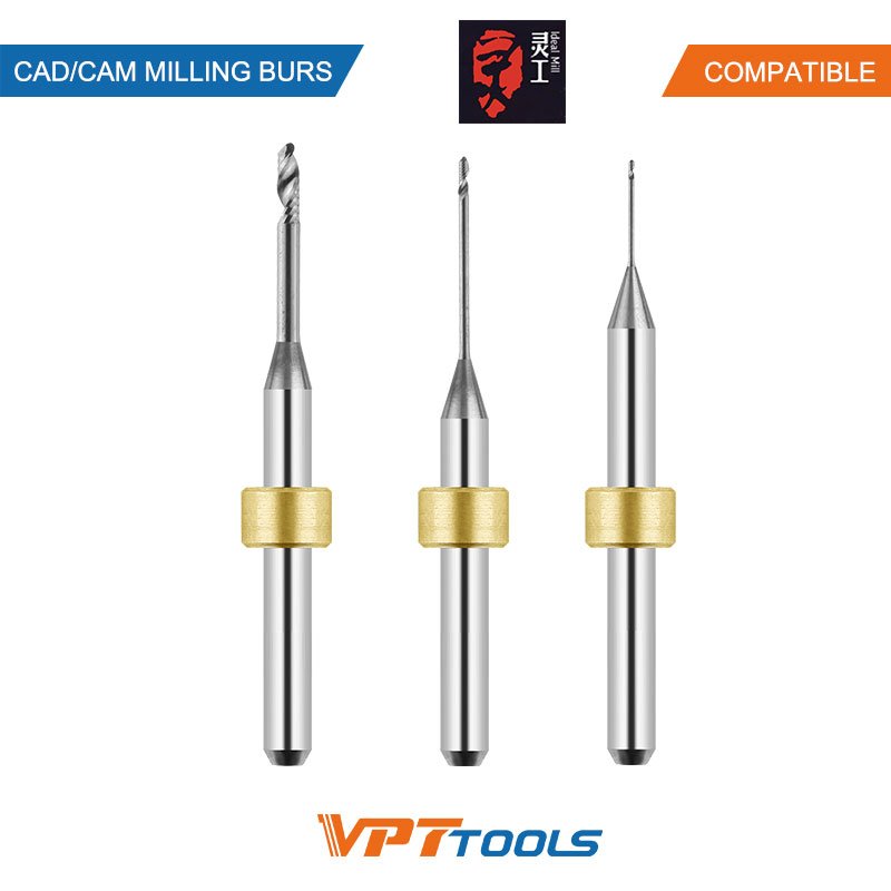 Fraises CAD/CAM SYKATOOLS compatibles IdealMill — photo de la gamme