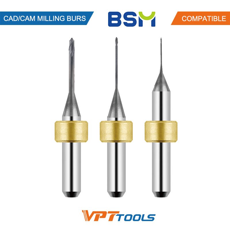 Fraises CAD/CAM SYKATOOLS compatibles BSM — photo de la gamme