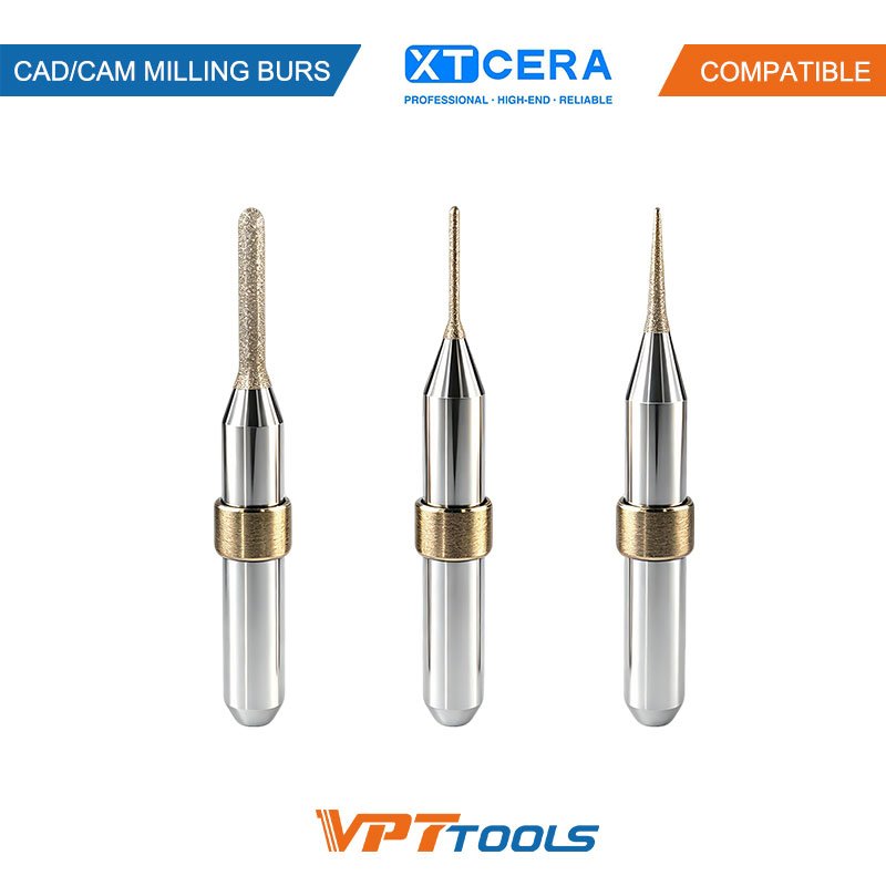 Fraises CAD/CAM SYKATOOLS compatibles Xtcera — photo de la gamme