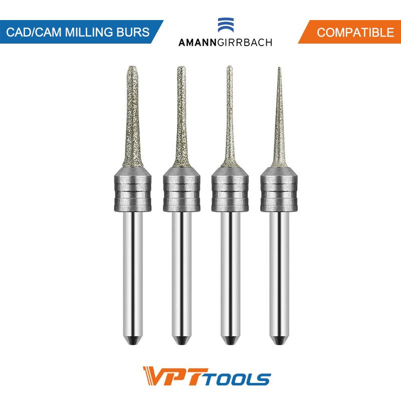 Fraises CAD/CAM SYKATOOLS compatibles Amann Girrbach — photo de la gamme