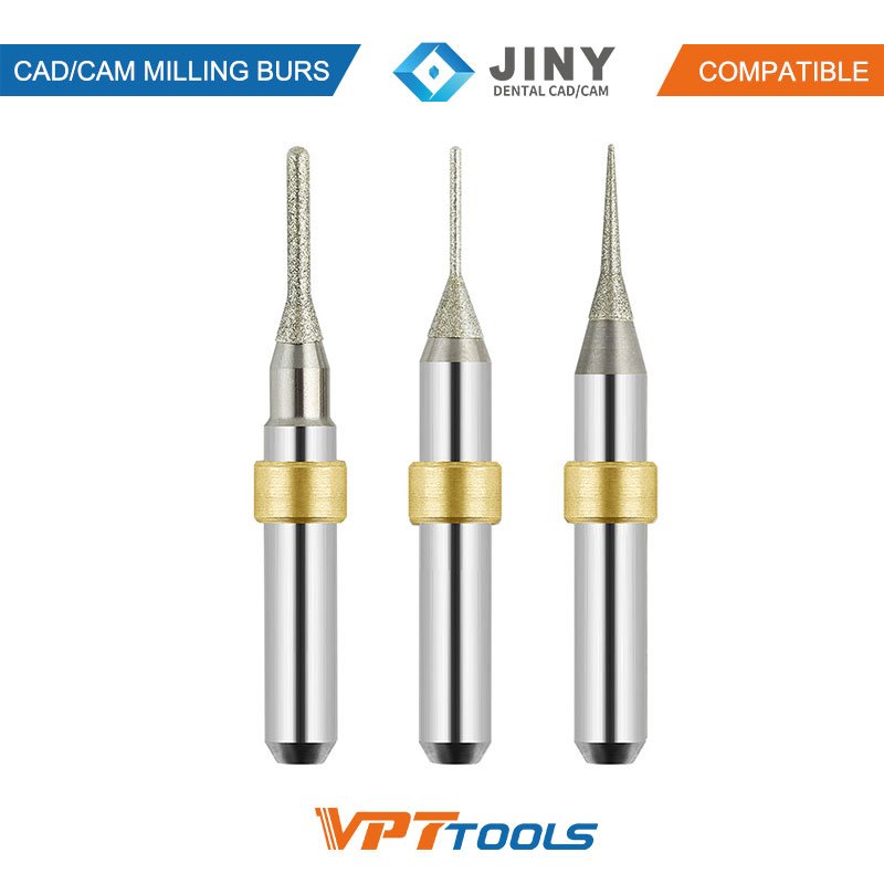 Fraises CAD/CAM SYKATOOLS compatibles Jiny — photo de la gamme