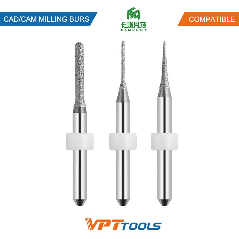 Fraises CAD/CAM SYKATOOLS compatibles Camdent — photo de la gamme