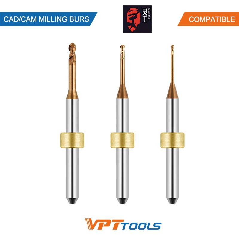 Fraises CAD/CAM SYKATOOLS compatibles IdealMill — photo de la gamme