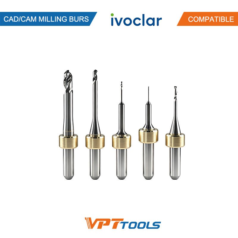 Fraises CAD/CAM SYKATOOLS compatibles Ivoclar — photo de la gamme