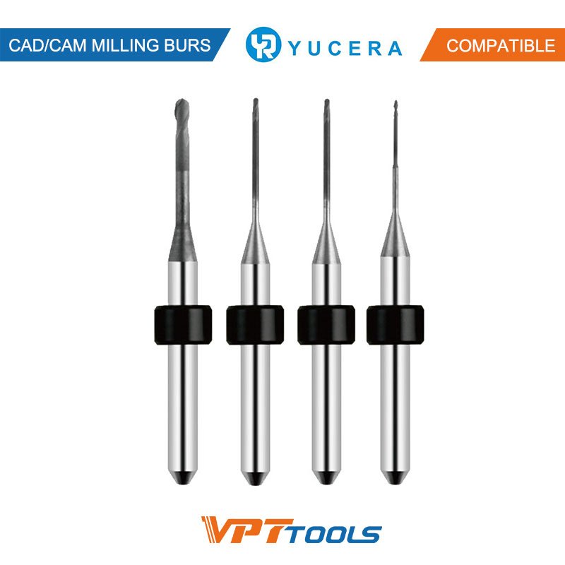 Fraises CAD/CAM SYKATOOLS compatibles Yucera — photo de la gamme