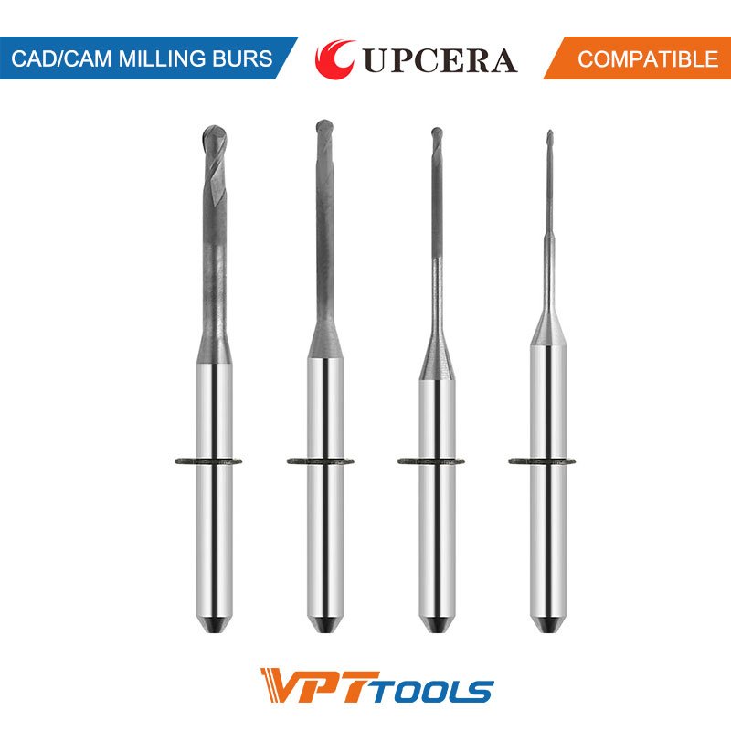 Fraises CAD/CAM SYKATOOLS compatibles Upcera — photo de la gamme