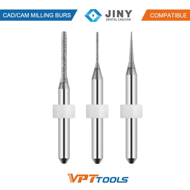 Fraises CAD/CAM SYKATOOLS compatibles Jiny — photo de la gamme