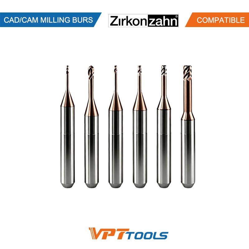 Fraises CAD/CAM SYKATOOLS compatibles Zirkonzahn — photo de la gamme