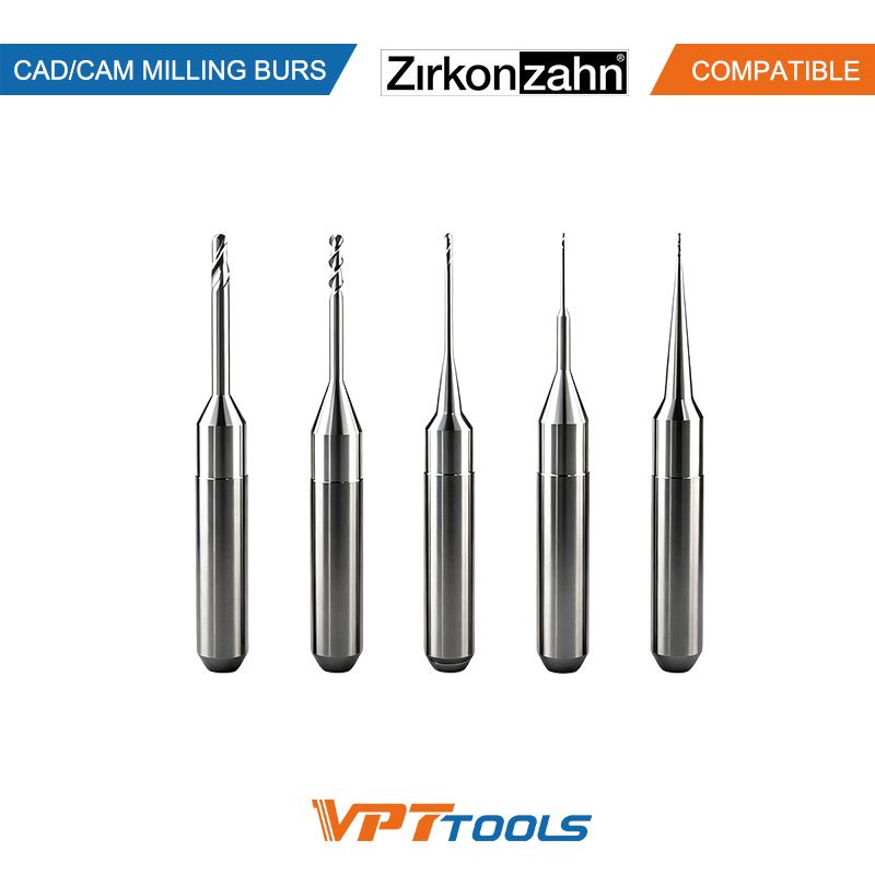 Fraises CAD/CAM SYKATOOLS compatibles Zirkonzahn — photo de la gamme