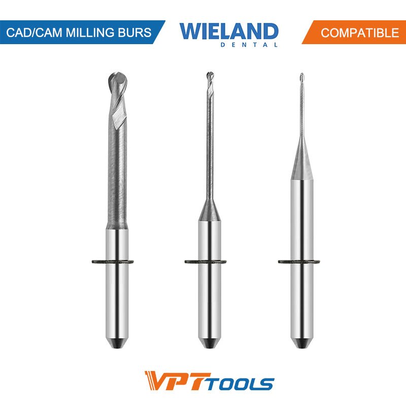 Fraises CAD/CAM SYKATOOLS compatibles Wieland mini — photo de la gamme